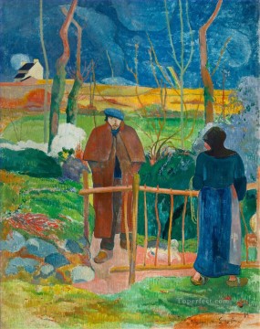  Post Canvas - Bonjour Monsieur Gauguin Post Impressionism Primitivism Paul Gauguin